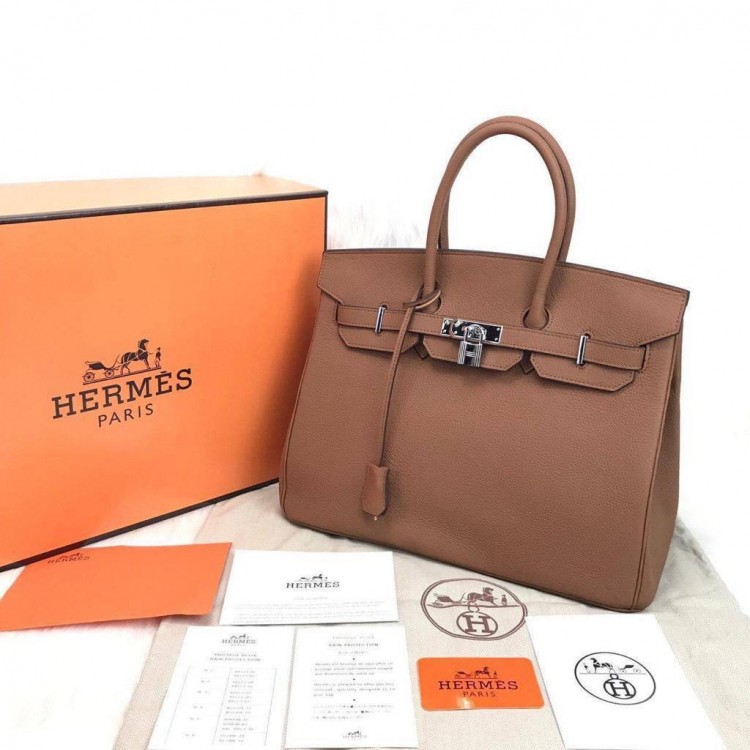 HERMES BİRKİN HAKİKİ DERİ TABA 35 CM